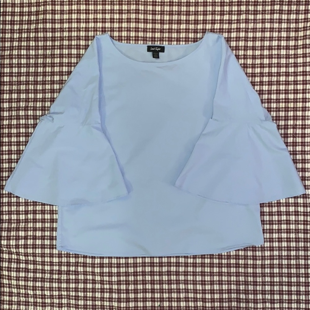 Lord & Taylor Blue Blouse
